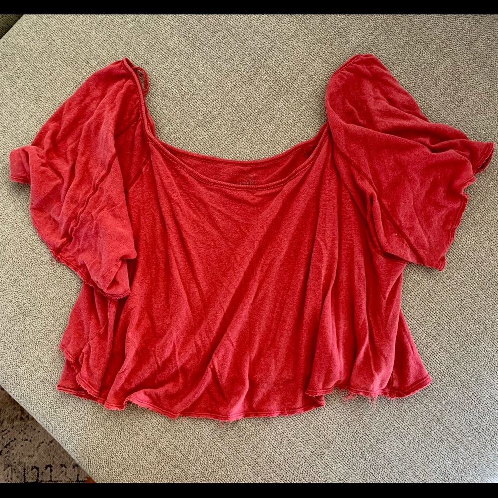 Free people crop tee